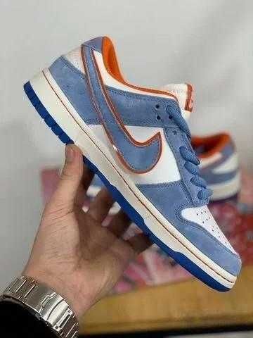 Кроссовки Nike dunk sb low blue/white/orange