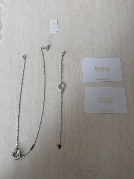 Комплект Guess Jewellery – колие и гривна, нови с етикет и карта