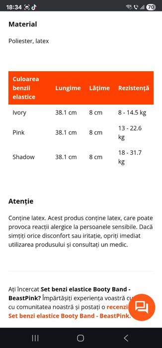 Benzi elastice booty band