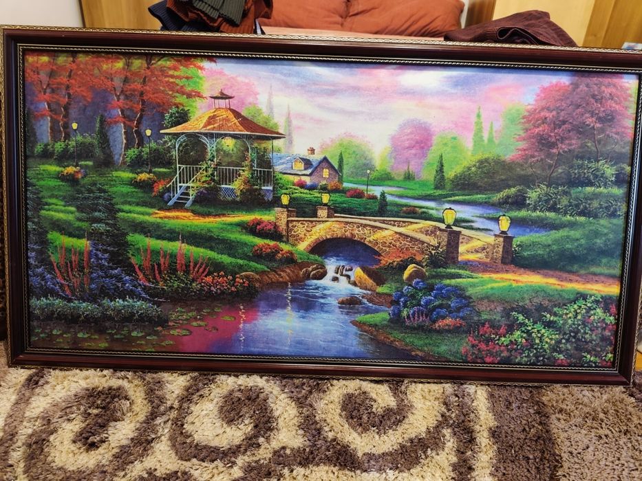 Set 2 Tablouri decorative pe pânză, înrămate (Peisaje)