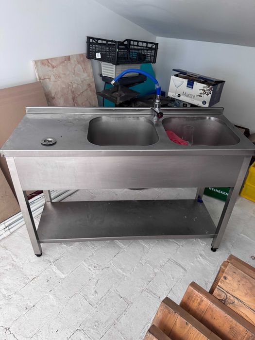 Chiuveta inox profesionala 2 cuve