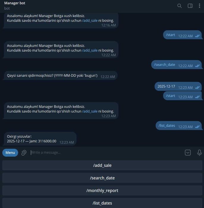 Professional Web-sayt va Telegram Bot Yaratish Xizmatlari