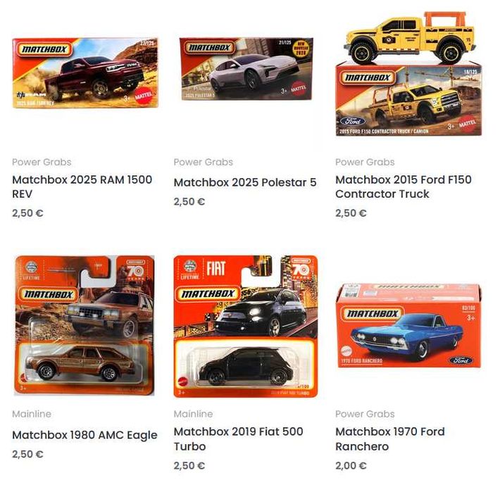 Matchbox, MiniGT, Pop Race, Tarmac Works, Tomica, Welly (1:64 нови)