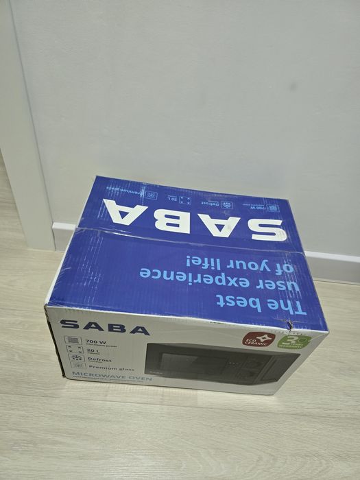 Saba микроволновка чёрный новый