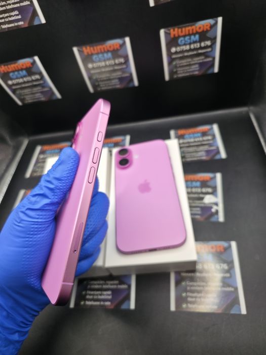 iPhone 16 / Pink / 128GB / Baterie 95% / Garanție / Posibilitate Rate