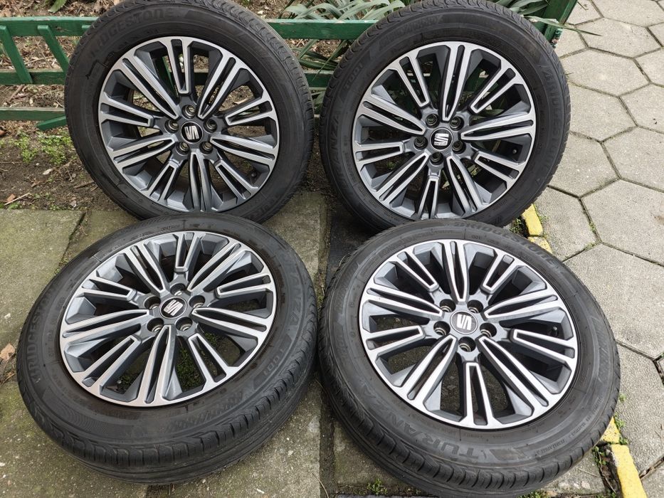 Джанти 16ки 5х100 с летни гуми Bridgestone 195/55/16