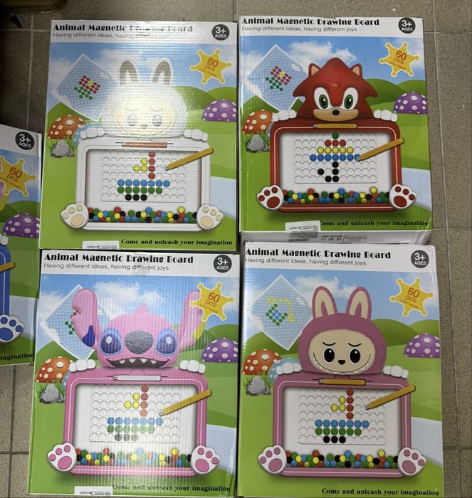 Магнитна дъска за рисуване Лило и Стич/Лабубу/Соник Stitch Labubu