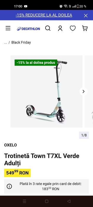 Trotineta city ajustabila alum