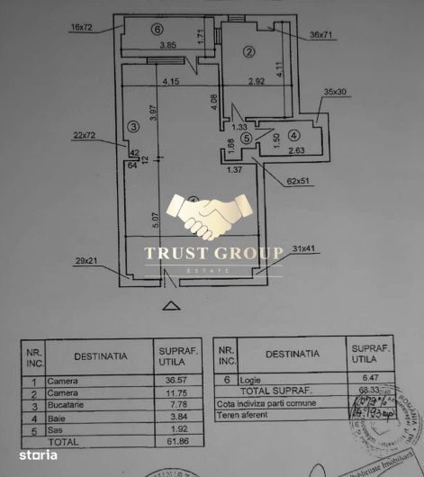 Apartament 2 camere | 68 mp | Centrala proprie | Mobilat & utilat | Si