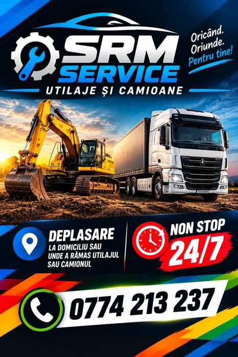 Mecanic & Electrician Camioane | Diagnoză Profesională | Deplasare la Domiciliu NON-STOP