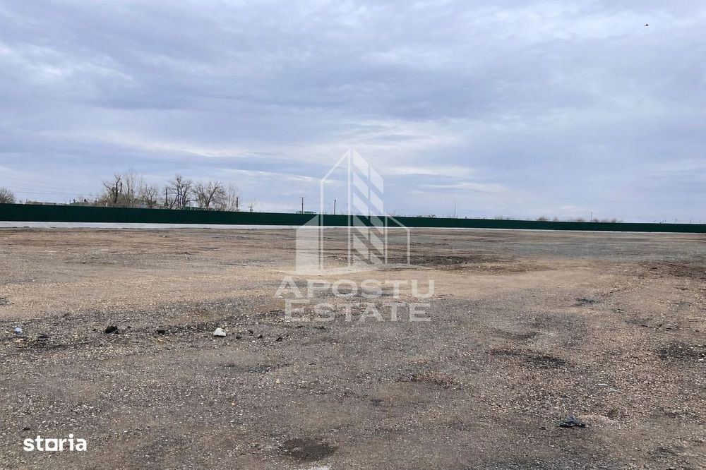 Teren de inchiriat 7000 mp | Platforma pietruita | Acces TIr | Depozit