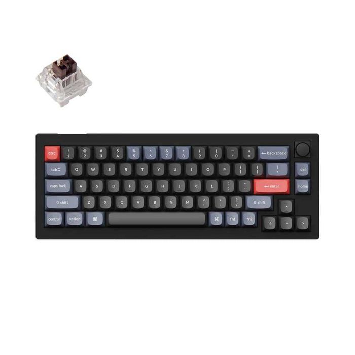 }Клавиатура Keychron V2 68 Key QMK Keychron K PRO Brown Frosted/Carbon