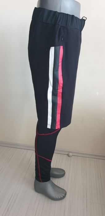 Philipp Plein Sport 2 in 1 Stretch Mens Size M / L  НОВО! ОРИГИНАЛ! Мъжки Къси Панталони + Клин