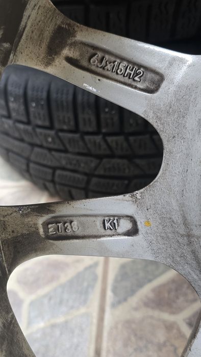 Jante aliaj Logan Clio Anvelope iarna 185 65 r15 sandero  dacia 4x100