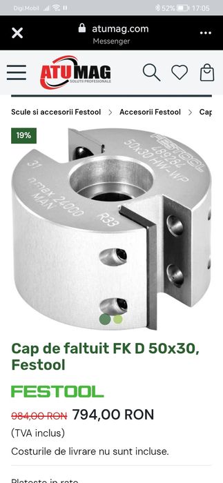 Accesorii noi frezare Festo Festool