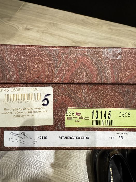 Туфли ETRO (Италия) новые