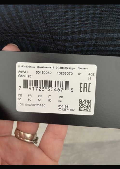 Pantaloni costum Hugo Boss