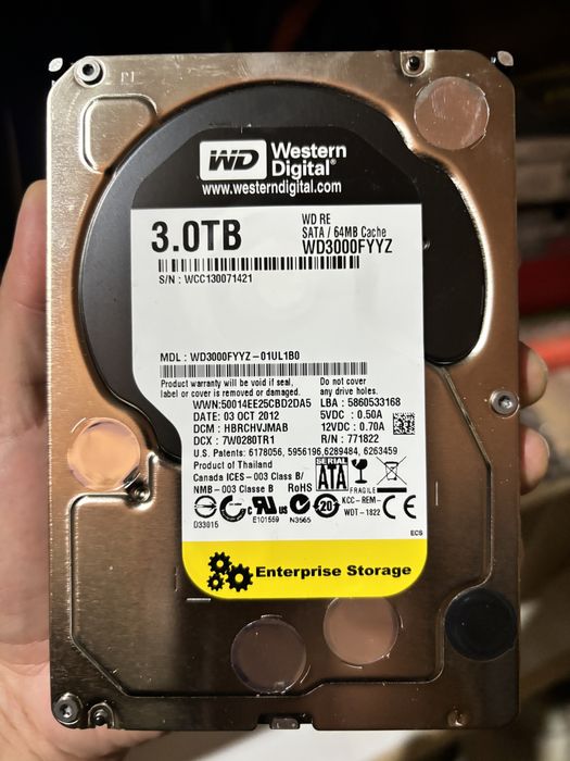 Продам жесткий диск Western Digital 3 Tb
