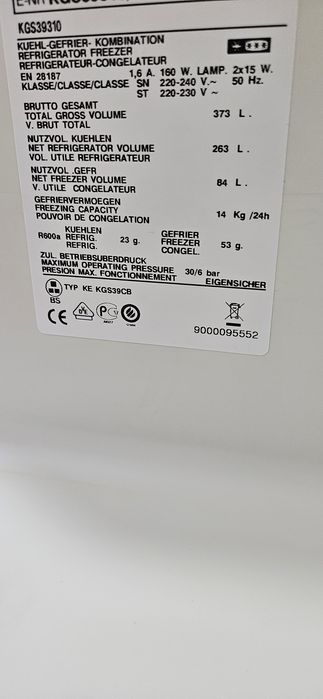 Combina frigorifică Bosch 373 litri