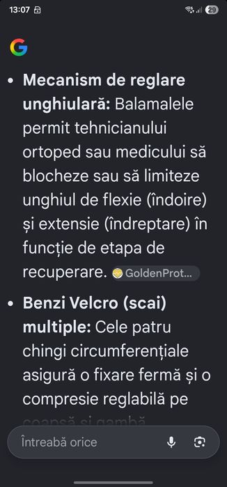 Orteza balamale reglabile