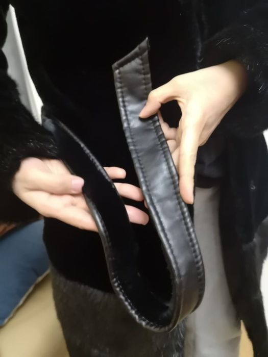 Шуба цигейка+норка