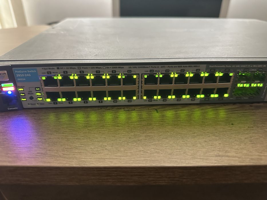 Procurve 2810-24G 24 портов гигабитов суитч