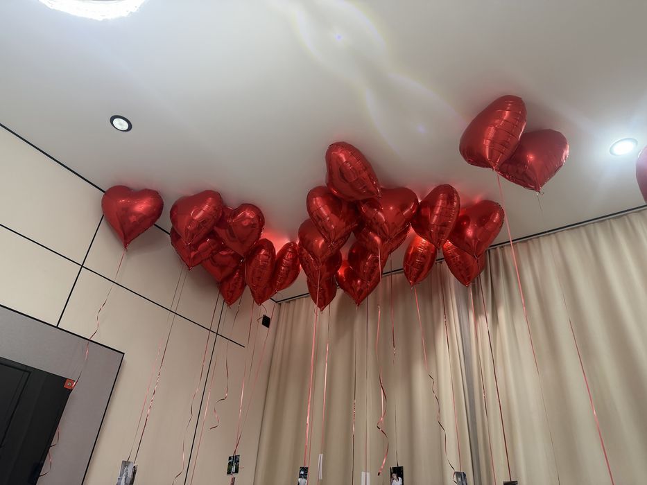 Шарики гелевые в форме сердца