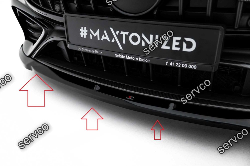 Prelungire splitter bara fata Mercedes CLE C236 53 AMG 2023- v6 - Maxton Design