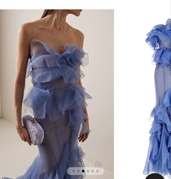 Violet Aurora chiffon dress