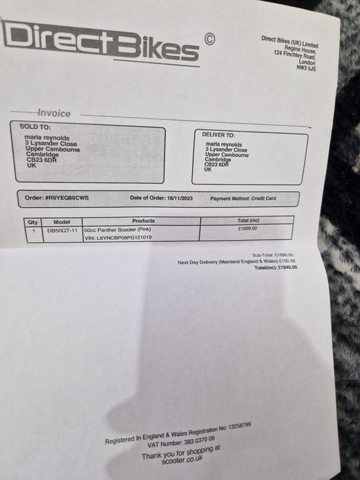 Scuter nou 0 km, pentru mai multe detalii in privat