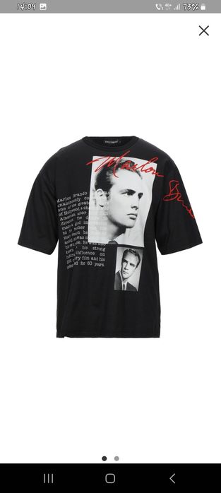 Dolce&Gabbana tricou Ediție Limitată"Marlon Brando"