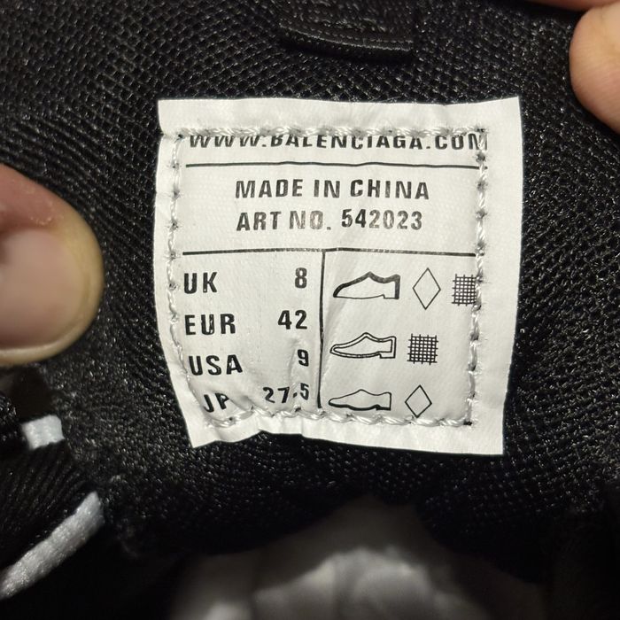 Balenciaga Track Black/White 42