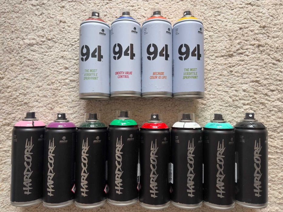Професионални графити спрейове - чисто нови, 12 броя