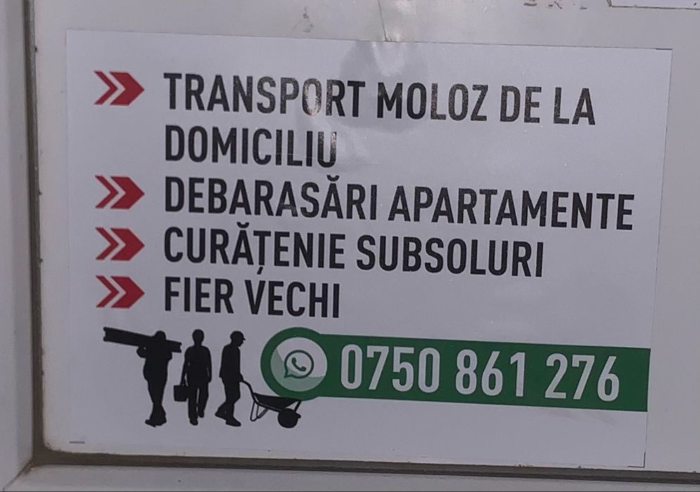 Transport moloz la domiciliu