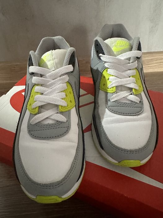 Nike Air Max 90 Ltr Gs Volt White Grey Particle CD6864-101