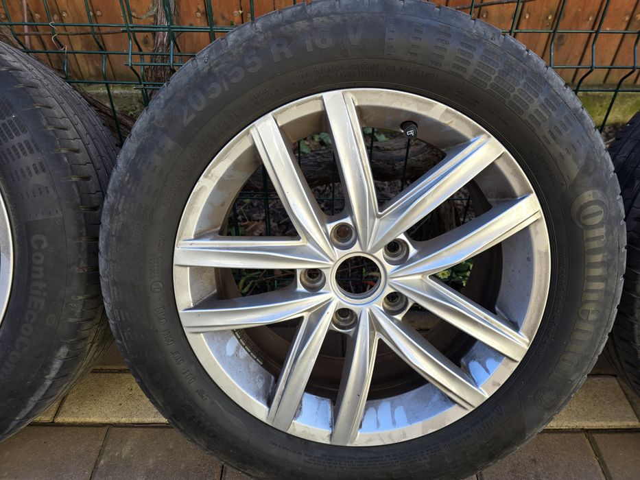 Jante aliaj Golf 6-7 16" cu anvelope Continental