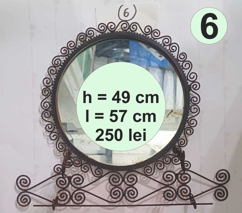 Oglinzi cu rama veche din fier
