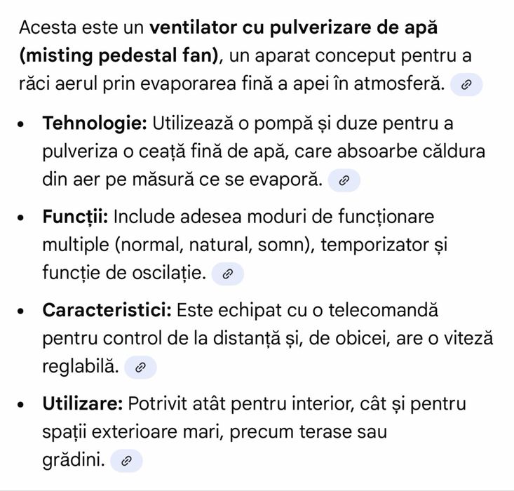 Ventilator cu pulverizare apa
