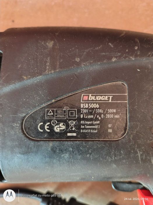 Bormasina BUDGET BSB 5006 fabricata in Germania, in stare de utilizare
