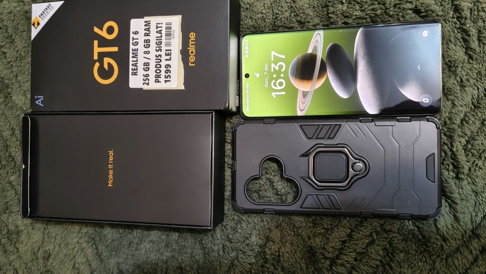 Telefon mobil realme GT6, 8GB RAM, 256GB, 5G, Razor Green