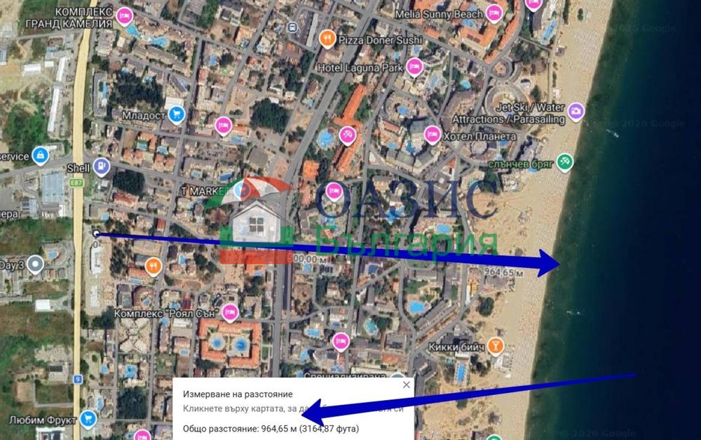 Пентхаус с 2 спални в "Емилия Романа Верде 2", Слънчев бряг, 134.63 кв. м,