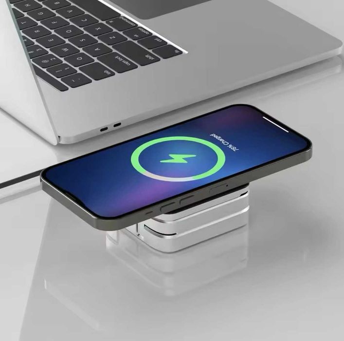 3in1 Безжична стойка за зареждане 30W за iPhone, Airpods и Apple Watch