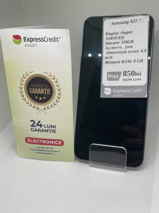 (Ag43) Samsung A55 5G 128GB 8GB B4299 24 Luni Garantie!