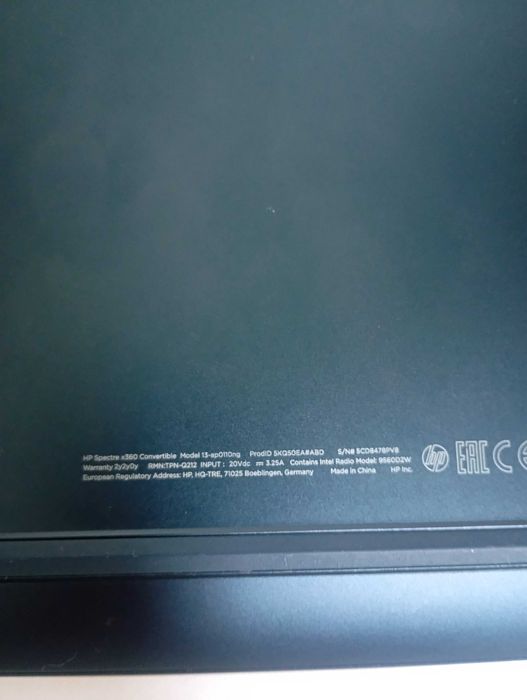 HP Spectre x360 13” 4K Touch – i7, 16GB RAM, ~512 SSD Samsung nou