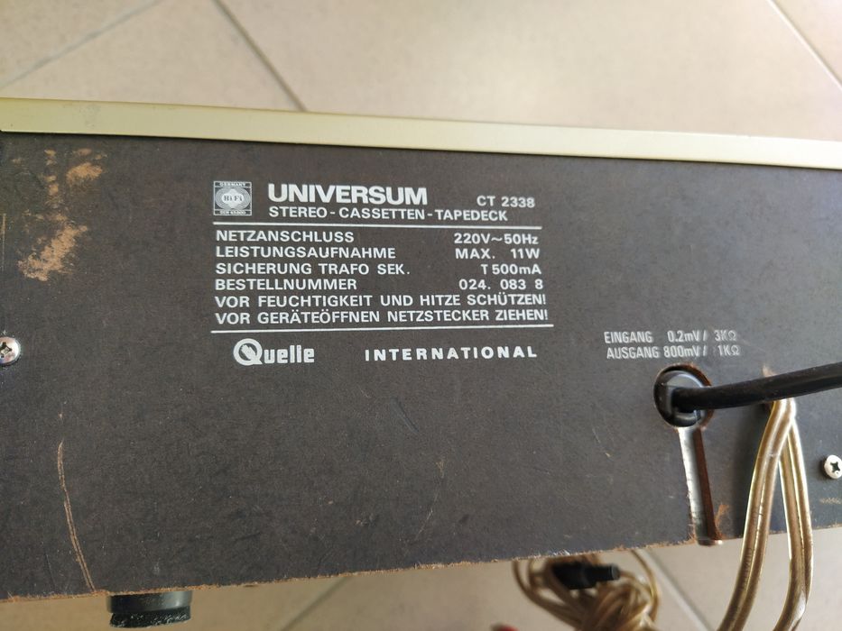 Дек Universum CT 2338