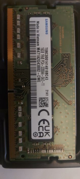 Memorie laptop Sodimm Samsung DDR4, 16GB DDR4, 2RX8 PC4-2666V