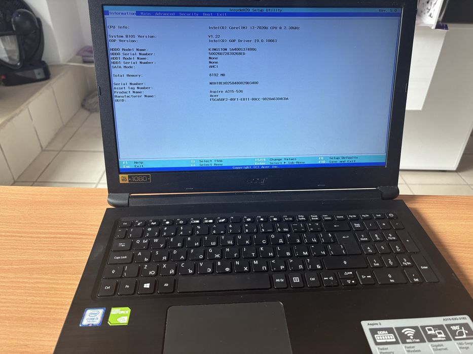 Acer Aspire 3 – БЪРЗ / SSD / 8GB RAM / Отлично състояние
