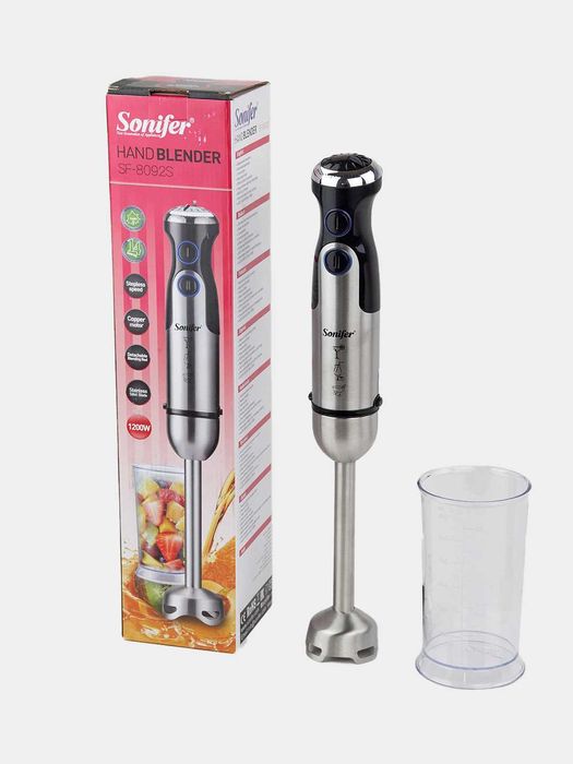 Блендер погружной ручной Sonifer SF-8092S  стакан 800 мл в комплекте
