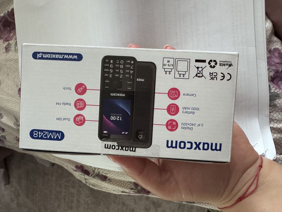 Telefon MAXCOM Classic MM248, 48MB RAM, 4G, Dual SIM, negru