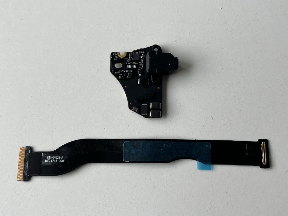 Headphone Audio Jack Board with flex cable 820-01992-A 820-01929-A for MacBook Air 13" A1932